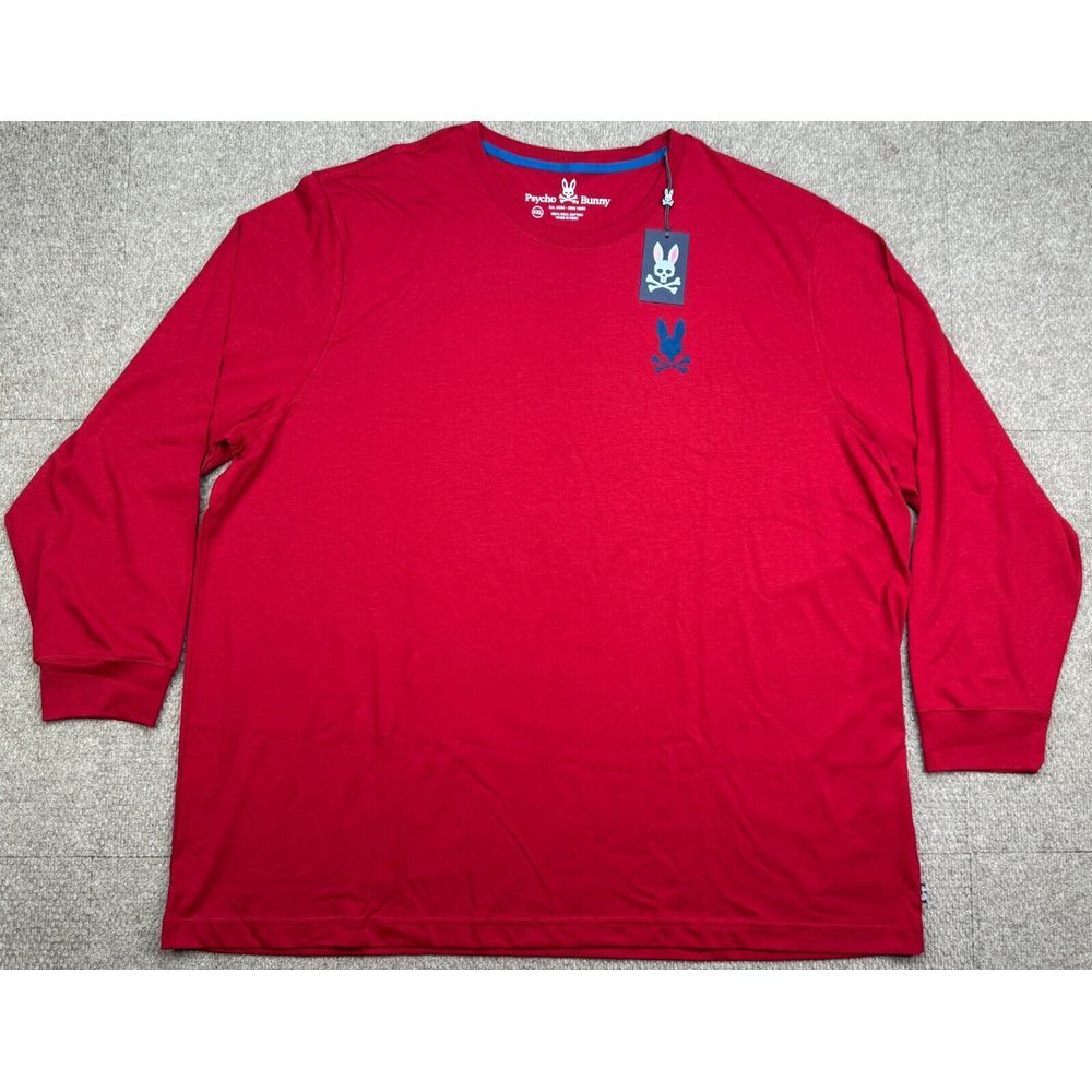 Psycho Bunny Men's Big & Tall Long‎ Sleeve T-Shirt Size 4XL